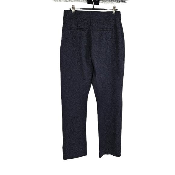 Spanx Trouser Pants Black Stretch Slim High Rise Pocket Straight Leg Size M - Picture 3 of 6